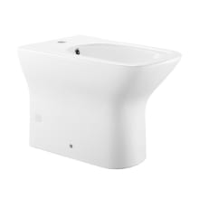 Carre Floor Mounted Bidet with 1 Holes Drilled - Less Faucet
