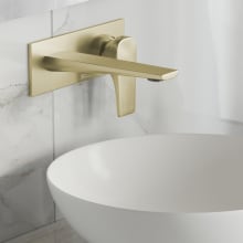 Monaco 1.2 GPM Wall Mounted Single Hole Bathroom Faucet