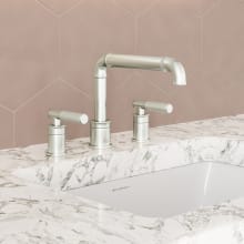 Avallon 1.2 GPM Widespread Sleek Handle Bathroom Faucet