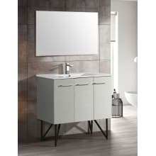 Annecy 36" Free Standing Single Basin Vanity Set with MDF Cabinet and Ceramic Vanity Top
