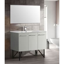 Annecy 48" Free Standing Single Basin Vanity Set with MDF Cabinet and Ceramic Vanity Top