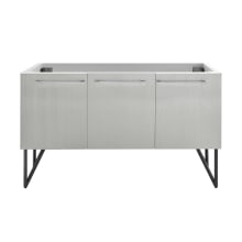 Annecy 60" Double Free Standing Vanity Cabinet Only - Less Vanity Top