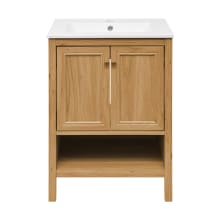Chateau 24" Free Standing Single Basin Vanity Set with Cabinet and Ceramic Vanity Top