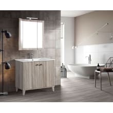 Éclair 36" Free Standing Single Basin Vanity Set with MDF Cabinet and Ceramic Vanity Top