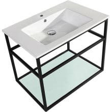 Pierre 23-5/8" High Wall Mounted Console Sink Set