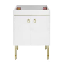 Lumiere 24" Single Free Standing Vanity Cabinet Only - Less Vanity Top