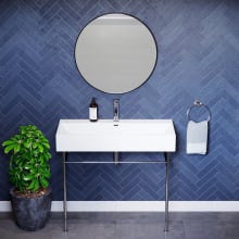 Claire Ceramic Wall Mounted Bathroom Sink