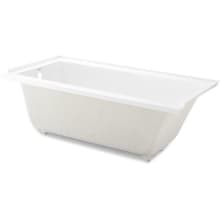 Voltaire 60" x 30" Three Wall Alcove Acrylic Soaking Tub with Left Drain