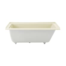 Voltaire 60" Three Wall Alcove Acrylic Soaking Tub with Left Drain and Overflow