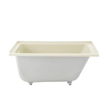 Voltaire 48" Three Wall Alcove Acrylic Soaking Tub with Left Drain and Overflow