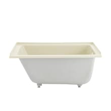 Voltaire 48" Three Wall Alcove Acrylic Soaking Tub with Right Drain and Overflow