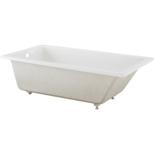 Voltaire 72" Drop In Acrylic Soaking Tub with Reversible Drains and Overflow