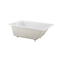Voltaire 60" Drop In Acrylic Soaking Tub with Reversible Drain, and Overflow