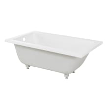 Voltaire 54" Drop In Acrylic Soaking Tub with Reversible Drain and Overflow