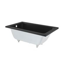 Voltaire 54" Drop In Acrylic Soaking Tub with Reversible Drain and Overflow