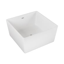 Voltaire 47" Free Standing Acrylic Soaking Tub with Center Drain and Overflow