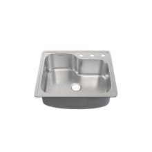 Ouvert 25" Drop In Single Basin Stainless Steel Kitchen Sink