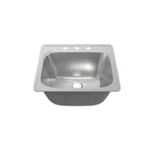Ouvert 25" Drop In Single Basin Stainless Steel Kitchen Sink