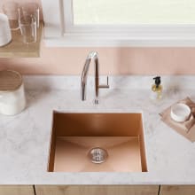 Tourner 20-7/16" Undermount Single Basin Stainless Steel Kitchen Sink with Center Drain