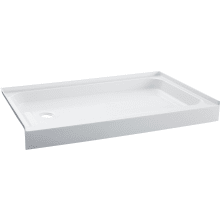 Voltaire 48" x 36" Rectangular Shower Base with Single Threshold, and Left Drain