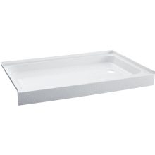 Voltaire 48" x 36" Rectangular Shower Base with Single Threshold, and Right Drain