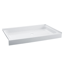 Voltaire 48" x 32" Rectangular Shower Base with Single Threshold, and Center Drain