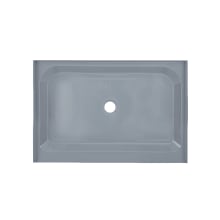Voltaire 48" x 32" Rectangular Shower Base with Single Threshold, and Center Drain