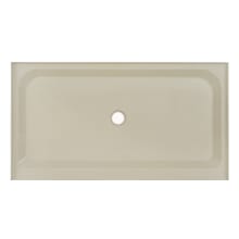 Voltaire 60" x 36" Rectangular Shower Base with Single Threshold, and Center Drain