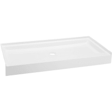 Voltaire 60" x 32" Rectangular Shower Base with Single Threshold and Center Drain