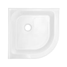 Voltaire 32" x 32" Neo-Angle Shower Base with Single Threshold and Center Drain