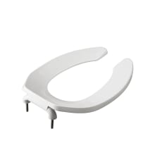 Elongated Open-Front Toilet Seat with Soft Close