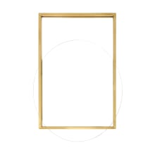 Pierre 31-1/2", 35-1/2" x 23-3/4", 27-1/2" Circular / Rectangular Stainless Steel Framed Bathroom Wall Mirror with Flat Edge