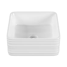Adour 14-15/16" Square Ceramic Vessel Bathroom Sink