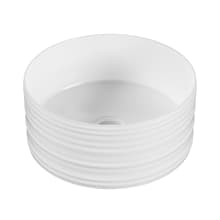 Adour 16-1/8" Circular Ceramic Vessel Bathroom Sink