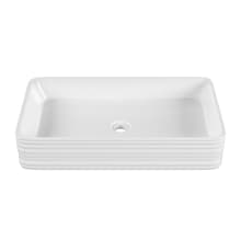 Adour 26-5/8" Rectangular Ceramic Vessel Bathroom Sink