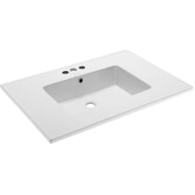 Voltaire 31" Vanity Top Sink with 3 Centerset Faucet Holes