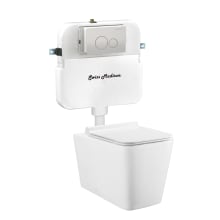 Concorde 0.8 / 1.28 GPF Wall Mounted Two Piece Elongated Toilet with Actuator Plate Flush - Seat Included
