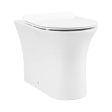 Cascade Wall Mounted Elongated Toilet Bowl Only - Seat Included