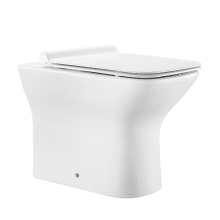Carre Elongated 15-15/16" High Wall Mounted Toilet Bowl
