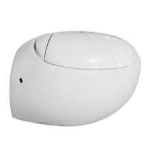 Plaisir 0.8-1.28 GPF Wall Mounted Elongated Dual Flush Toilet and Seat with Soft-Close and Quick Release