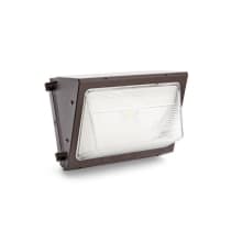 Single Light 9-5/16" Tall Integrated LED Commercial Wall Pack with Photocontrol and DLC Premium - 4000K / 3400 Lumens