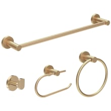 Dia Bathroom Hardware Set - Includes Towel Bar, Robe Hook, Towel Ring, and Toilet Paper Holder