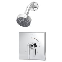 Duro Shower Trim Only Package with Single Function Shower Head and Single Lever Handle - Less Rough In Valve