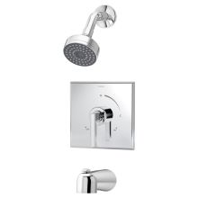 Duro Tub and Shower Trim Only Package with Single Function Shower Head and Single Lever Handle - Less Rough In Valve