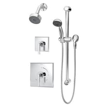 Duro Pressure Balanced Shower System with Shower Head, Shower Arm, Hand Shower, Slide Bar, Hose, and Valve Trim