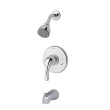 Origins Tub and Shower Trim Package with Single Function Shower Head and Rough In Valve with Single Lever Handle