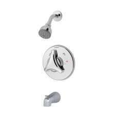 Origins Tub and Shower Trim Package with Single Function Shower Head and Rough In Valve with Single Knob Handle