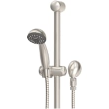 Dia 1.5 GPM Single Function Hand Shower Package - Includes Slide Bar, Hose, and Wall Supply