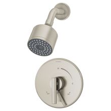 Dia Shower Trim Only Package with Single Function Shower Head and Double Lever Handle - Less Rough In Valve