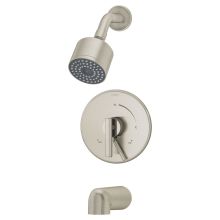 Dia Tub and Shower Trim Only Package with Single Function Shower Head and Double Lever Handle - Less Rough In Valve